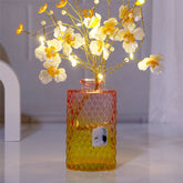 Golden and White Accents Cherry Blossom Vase